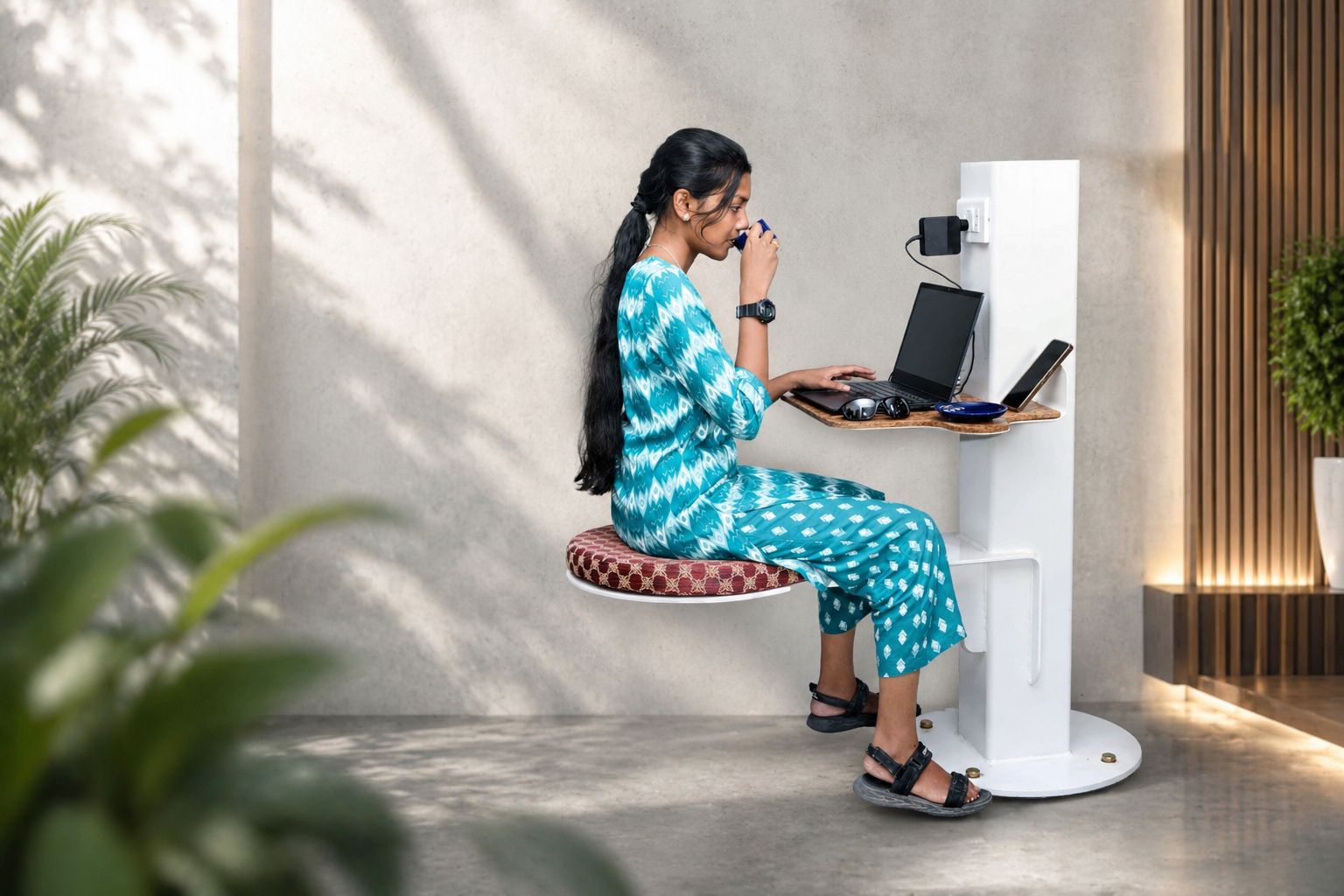 Charge and Work Pod for Outdoor Charging Solutions